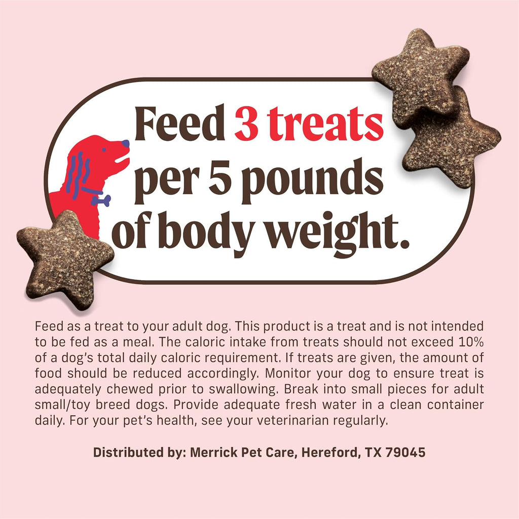 Power Bites Natural Soft and Chewy Real Meat Dog Treats, Grain Free Snack with Real Beef Recipe - 6 Oz. Bag