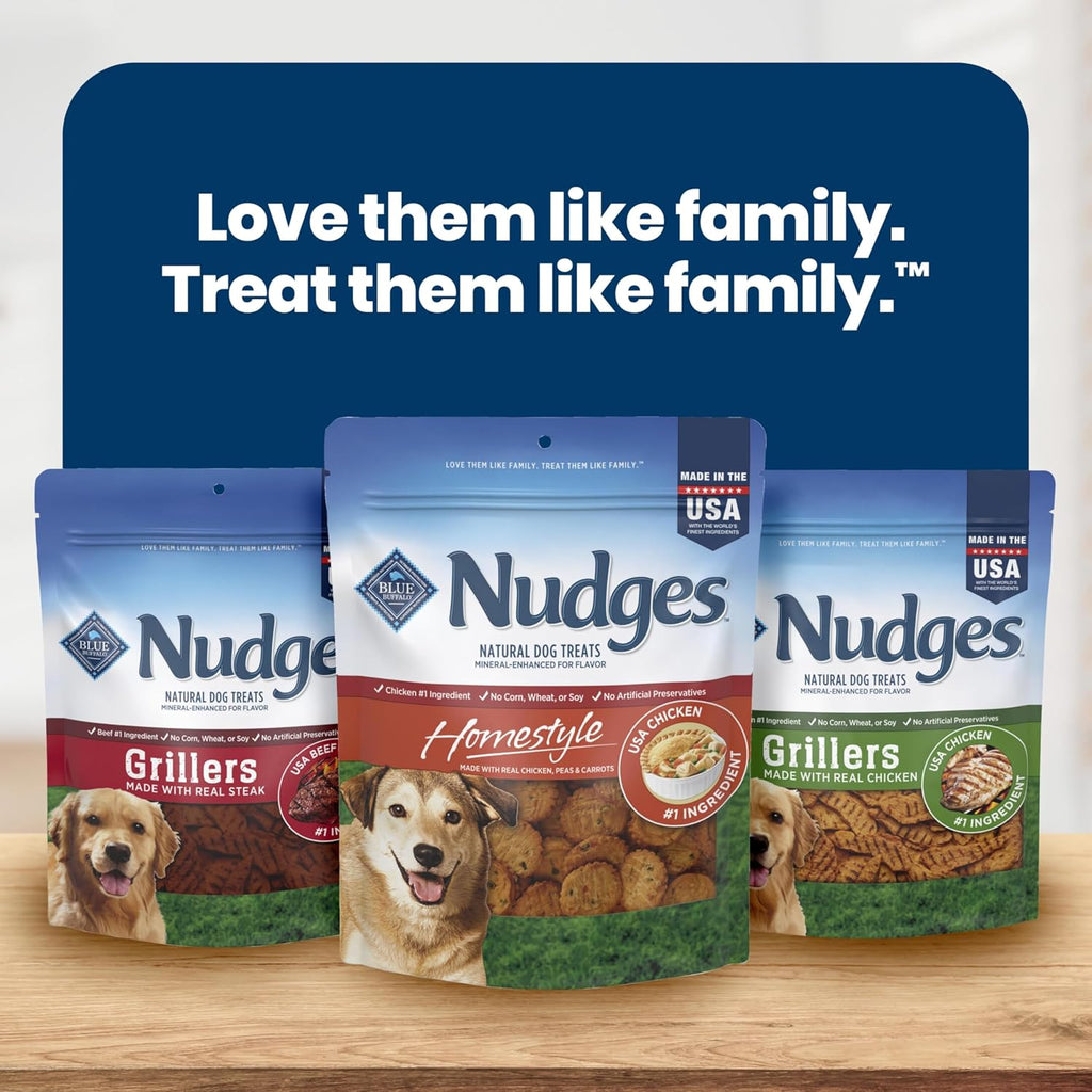 Nudges Homestyle Chicken Dog Treats, 16 Oz | Real Chicken First, with Peas & Carrots, Made in the USA, No Corn, Wheat, or Soy