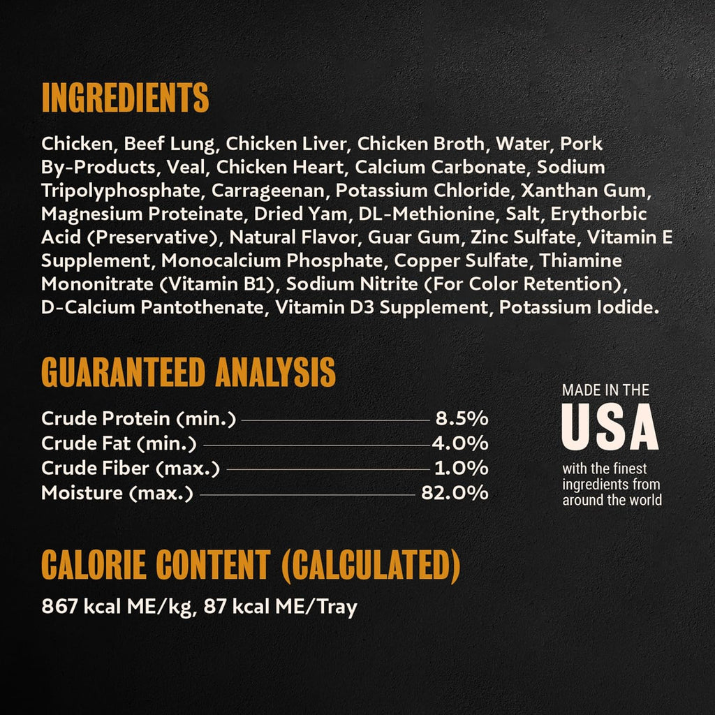 Classic Loaf in Sauce Wet Dog Food, Chicken & Veal, 3.5 Oz, 24 Count | Made in USA, Real Chicken #1 Ingredient, No Fillers/Added Sugar/Artificial Flavors, Use as Meal or Topper, Easy Peel Trays
