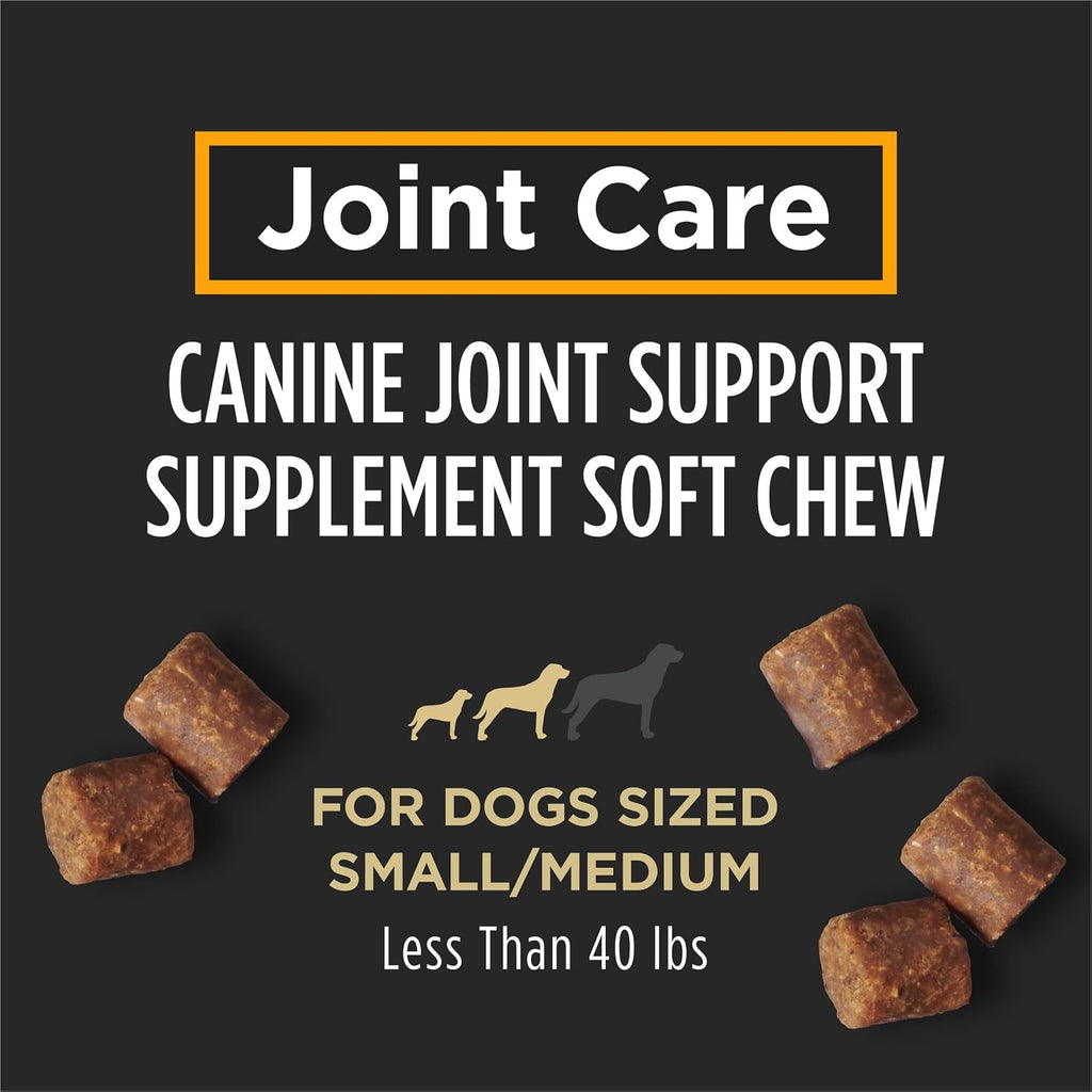 Joint Care Small Breed Dog Joint Supplement with Glucosamine Chondroitin Collagen and Hyaluronic Acid for Mobility Support, 30 Count