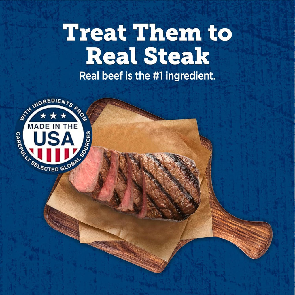 True Chews Premium Jerky Cuts Steak Dog Treats, 30 Oz | Real Beef First, Oven-Dried, Easy to Tear, No Chicken By-Product, Corn, Wheat, or Soy