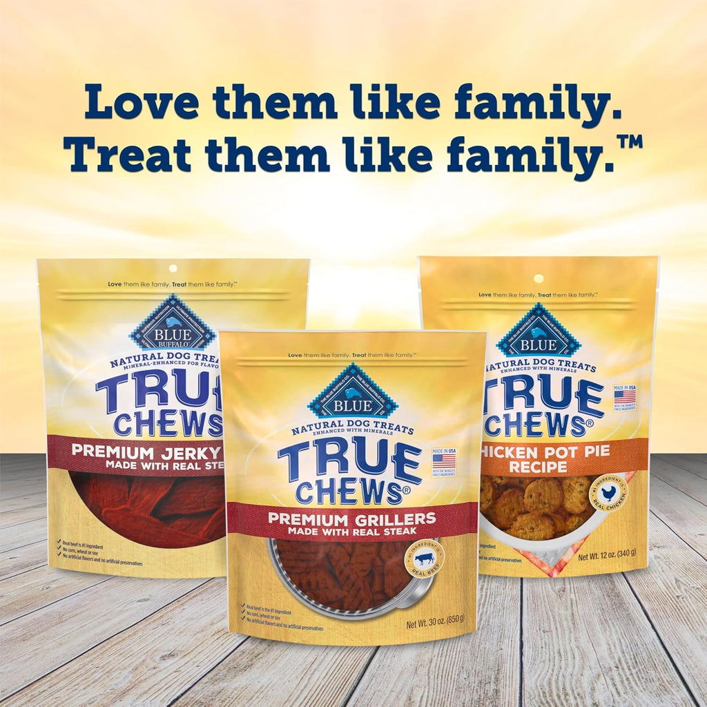 True Chews Premium Jerky Cuts Steak Dog Treats, 30 Oz | Real Beef First, Oven-Dried, Easy to Tear, No Chicken By-Product, Corn, Wheat, or Soy