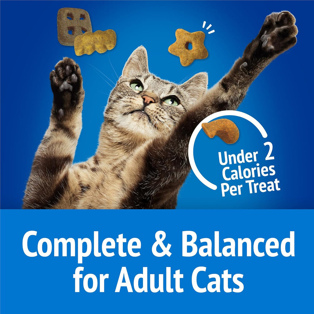 Purina Party Mix Beachside Crunch Treats, 30 Oz Pouch | Made with Real Ocean Whitefish as the Number One Ingredient, with Shrimp, Crab and Tuna Flavors in Every Bite for Adult Cats