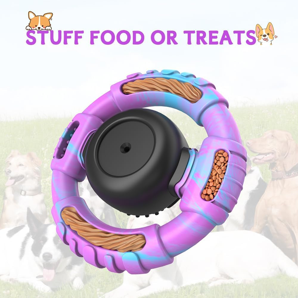 Dog Toys for Aggressive Chewers Large Medium Small Breed Indestructible | Durable Tough Dog Chew Toys to Keep Them Busy, Nylon Rubber Interactive Dog Toys