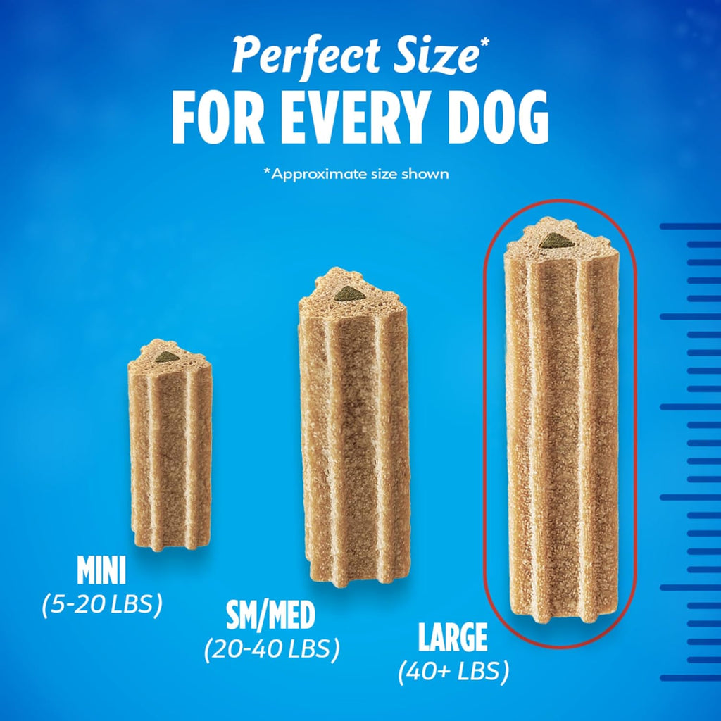 Activfresh Dog Chews for Large Dogs 40 Lbs. and Up, Dental Chews to Freshen Breath, Chicken Flavor, 24.1 Oz., 21 Chews - 21 Ct. Pouch