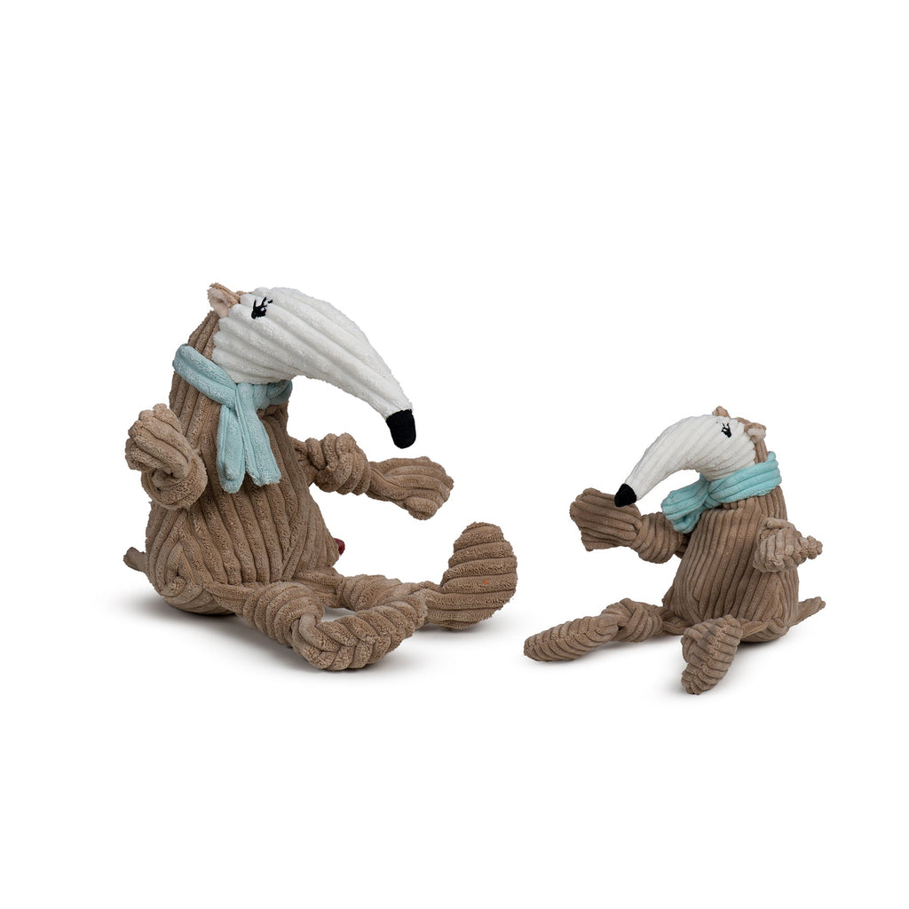 Large Anteater Plush Dog Toy – Knotted for Extra Fun