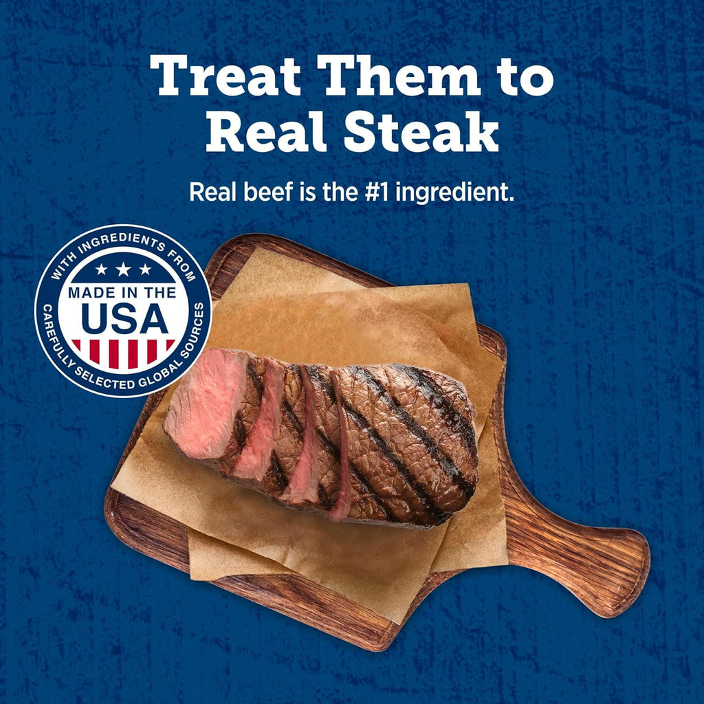 True Chews Premium Morsels Steak Dog Treats, 10 Oz | Real Beef First, Bite-Sized Tender Morsels, No Chicken By-Product, Corn, Wheat, or Soy
