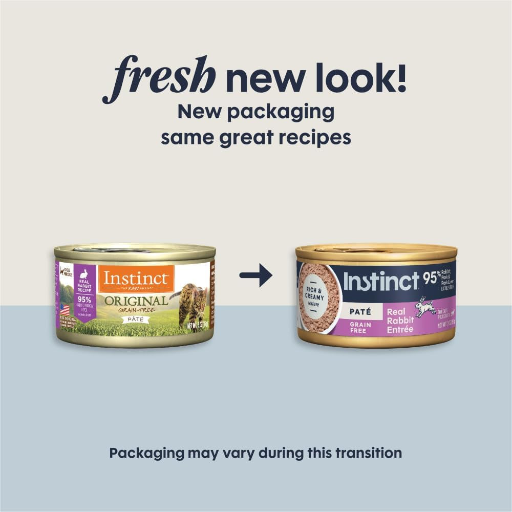 Original Grain Free Real Rabbit Recipe Natural Wet Canned Cat Food, 3 Oz. Cans (Case of 24) | Rich & Creamy Pate Texture, High Protein, Real Rabbit, Whole-Food Ingredients, Grain-Free, Hydration Support