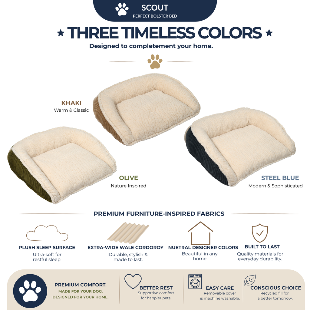 Scout Perfect Bolster Dog Bed