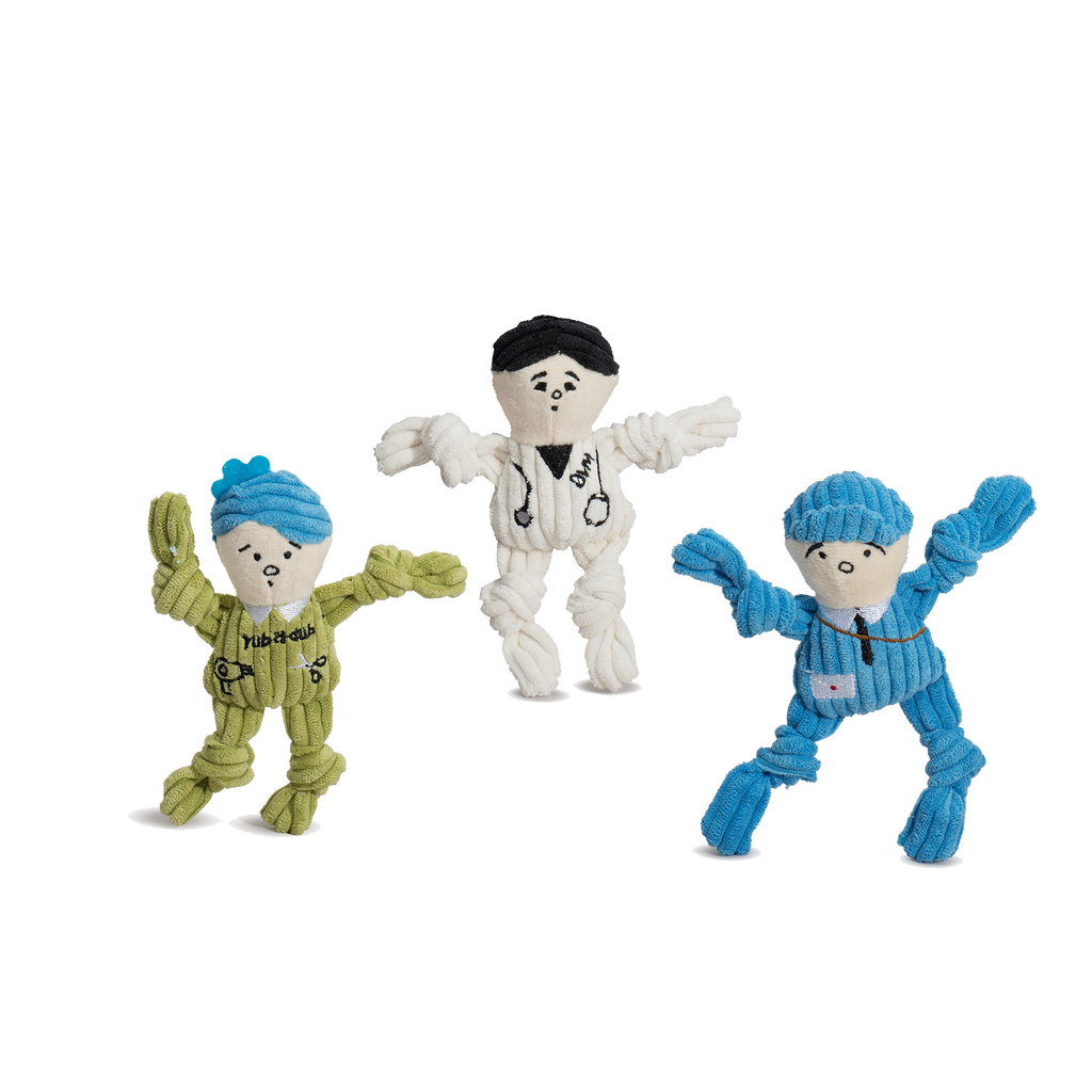 Plush Dog Toy 3-Pack – Soft, Squeaky & Built for Play