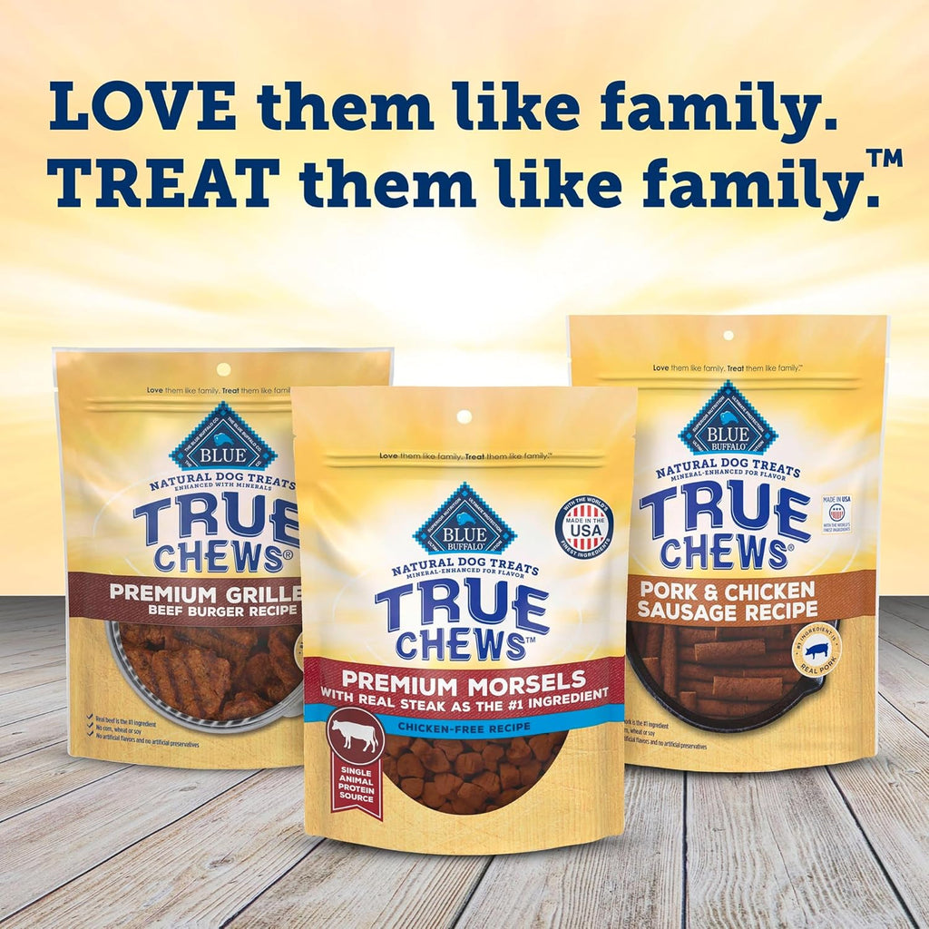 True Chews Premium Morsels Steak Dog Treats, 10 Oz | Real Beef First, Bite-Sized Tender Morsels, No Chicken By-Product, Corn, Wheat, or Soy