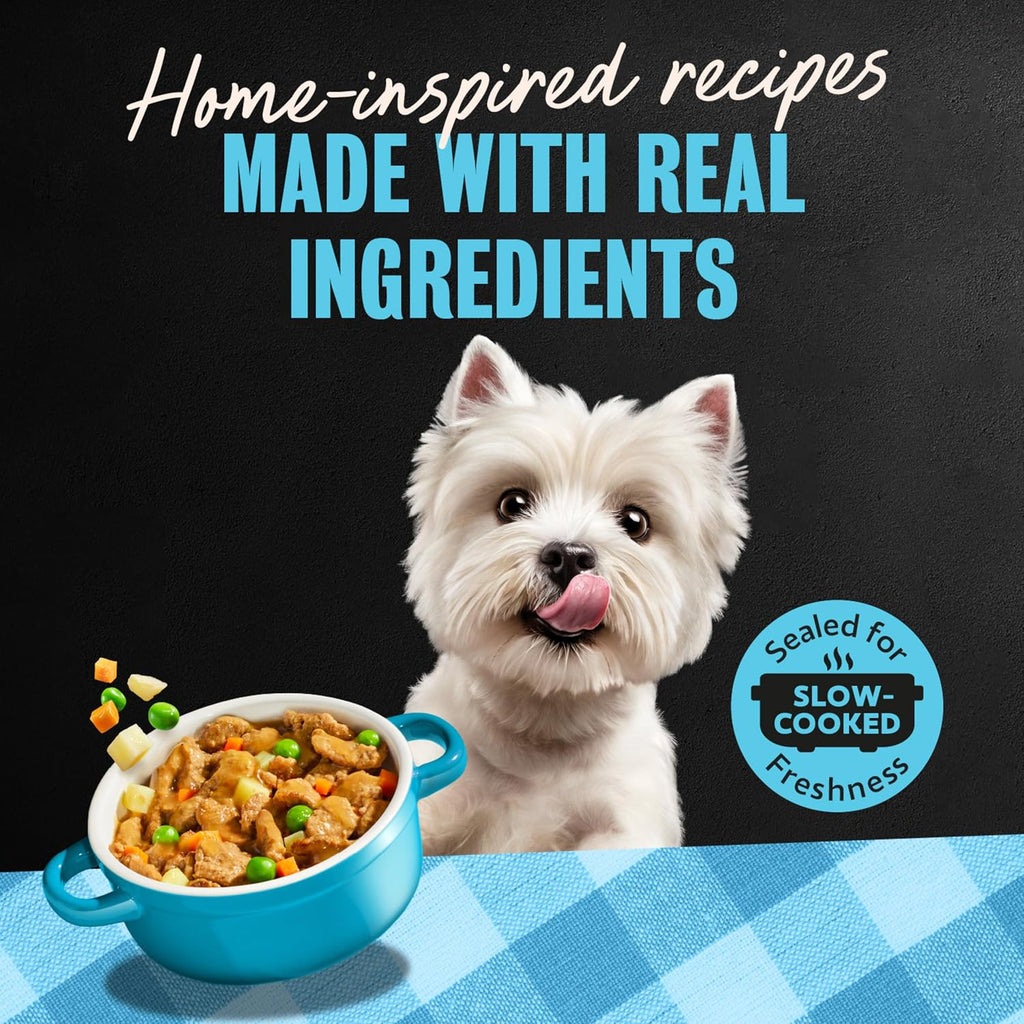 Home Delights Wet Dog Food, Variety Pack, 3.5 Oz, 36 Count | Real Meat, No Fillers, 100% Complete & Balanced, Easy to Digest, No Artificial Flavors, Great for Small Breed Dogs