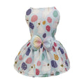 Easter Egg Dog Dress,Dog Clothes for Small Dogs,Girl Dog Clothes,Pet Summer Clothes Apparel for Dogs and Cats (Easter Egg,Size M)