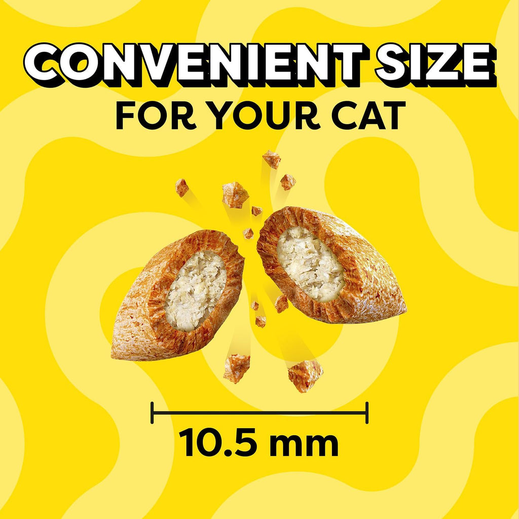 Cat Treats Classic Crunchy and Soft Cat Treats Variety Pack, 6.3 Oz. Pouches (Pack of 6) | Dairy, Tuna, Shrimp & Turkey Flavors, under 2 Calories per Treat, 100% Complete & Balanced for Adult Cats, Resealable Pouches