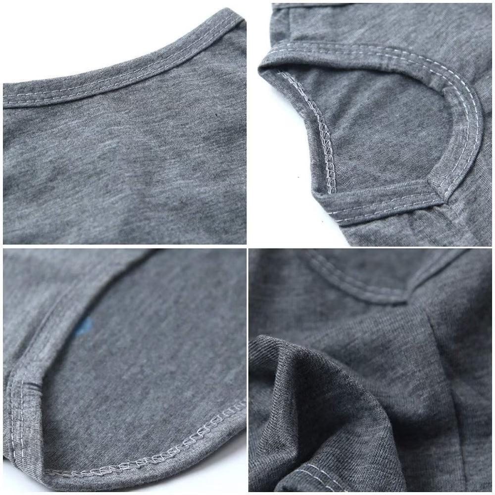 2-Pack Mommy'S Boy Dog Shirt Male Puppy Clothes for Small Dog Boy Chihuahua Yorkies Bulldog Pet Cat Outfits Tshirt Apparel (Small, Gray+Orange)