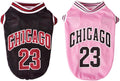 Dog Basketball Jersey Clothes Boy Girl Dog Pet Vest Clothes Puppy Shirt Apparel Cute Outfit Summer Fashion Cotton Dog Tshirt Female for Large Dogs, Medium & Small Chihuahua,Yorkies