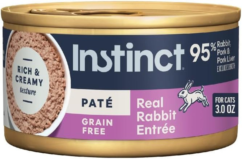 Original Grain Free Real Rabbit Recipe Natural Wet Canned Cat Food, 3 Oz. Cans (Case of 24) | Rich & Creamy Pate Texture, High Protein, Real Rabbit, Whole-Food Ingredients, Grain-Free, Hydration Support