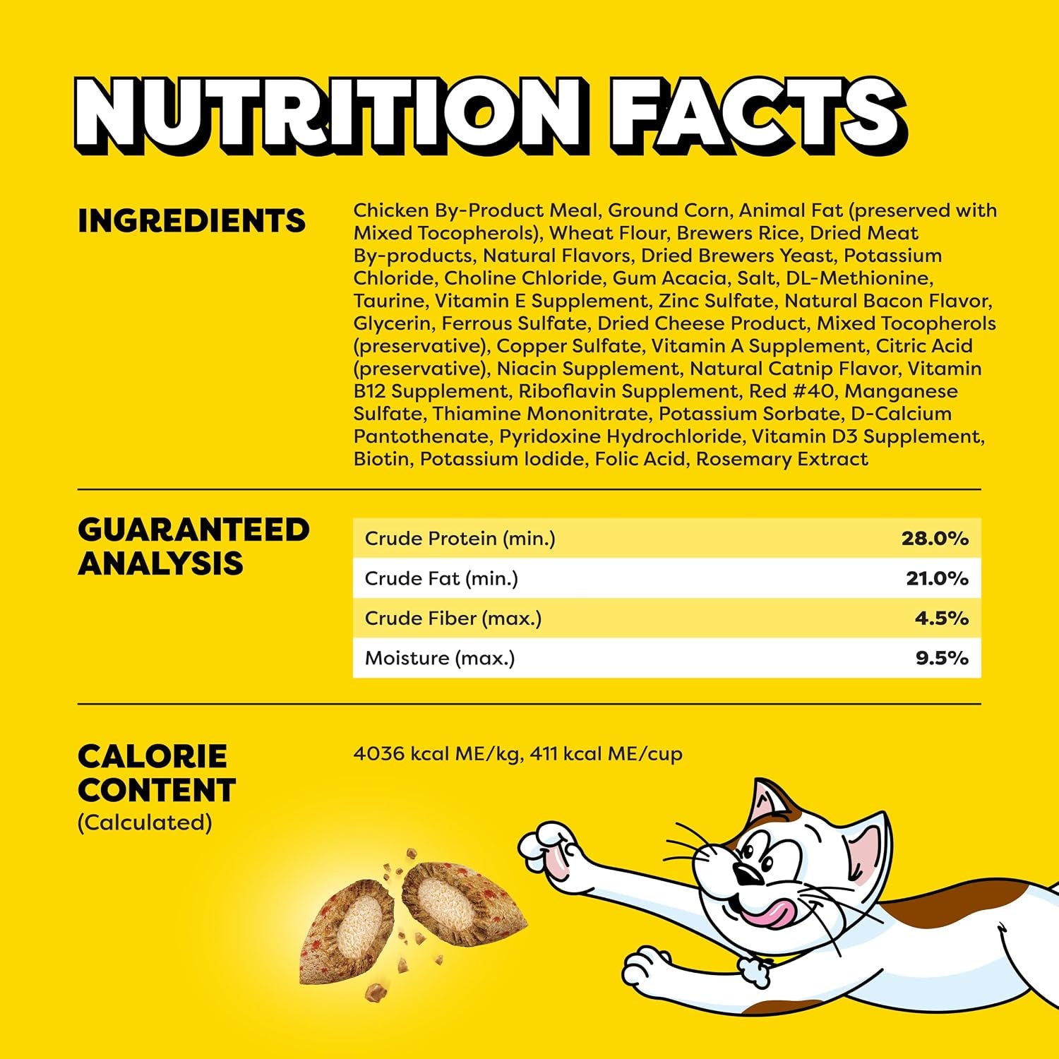 Wacky Blasts Cat Treats, Cluckin' Bacon Flavor, 6.3 Oz, 10 Pack | Chicken, Bacon & Catnip Flavor Bits, Crunchy Outside, Soft Inside, under 2 Cal, 100% Complete & Balanced, Resealable Pouch