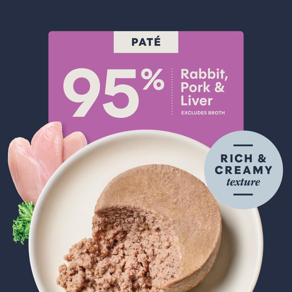 Original Grain Free Real Rabbit Recipe Natural Wet Canned Cat Food, 3 Oz. Cans (Case of 24) | Rich & Creamy Pate Texture, High Protein, Real Rabbit, Whole-Food Ingredients, Grain-Free, Hydration Support