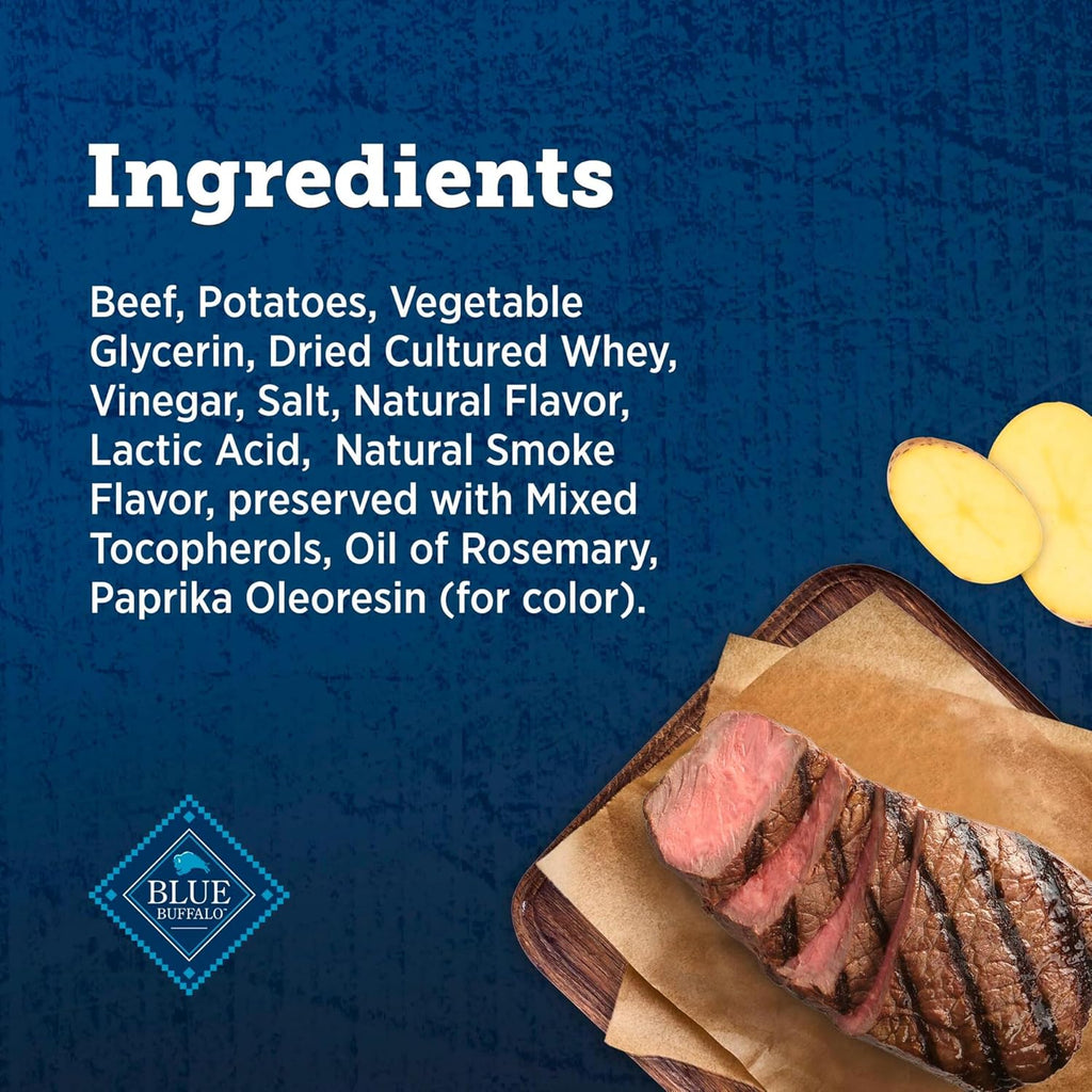 True Chews Premium Jerky Cuts Steak Dog Treats, 30 Oz | Real Beef First, Oven-Dried, Easy to Tear, No Chicken By-Product, Corn, Wheat, or Soy