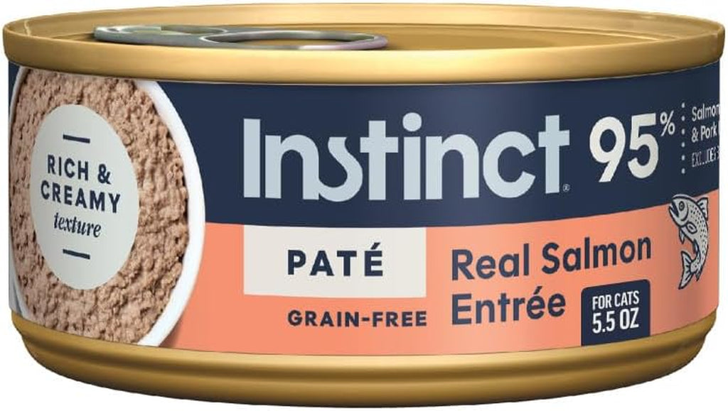 Original Grain Free Real Salmon Recipe Natural Wet Canned Cat Food by Nature'S Variety, 5.5 Oz. Cans (Case of 12) | Rich & Creamy Pate Texture, High Protein, Real Salmon, Whole-Food Ingredients, Grain-Free, Hydration Support