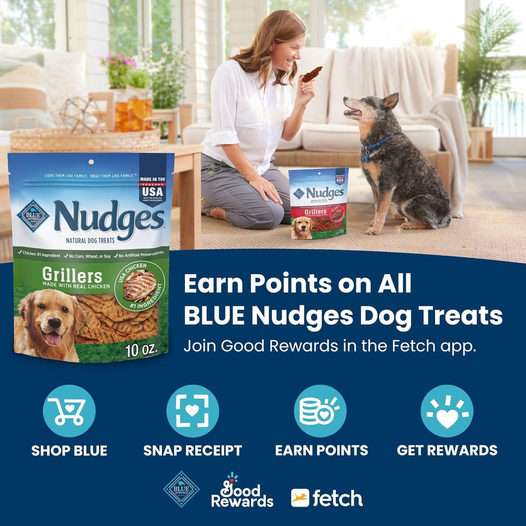 Nudges Jerky Cuts Chicken & Duck Dog Treats, 16 Oz | Real Chicken & Duck First, Made in the USA, No Corn, Wheat, or Soy