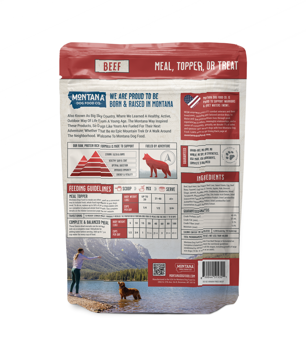 Grain-Free Beef Freeze-Dried Raw Adventure Fuel (Dog Food)