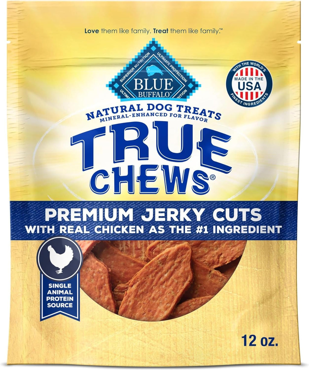 True Chews Premium Jerky Cuts Chicken Dog Treats, 12 Oz | Real Chicken First, Tender & Tasty, Made in the USA, No Artificial Preservatives