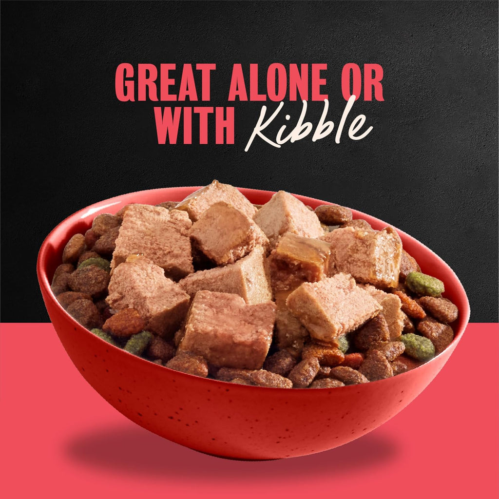 Classic Loaf in Sauce Wet Dog Food, Beef Recipe, 3.5 Oz, 24 Count | Real Beef #1 Ingredient, Made in USA, Easy Peel Trays, No Fillers/Added Sugar/Artificial Flavors, Use as Meal or Topper