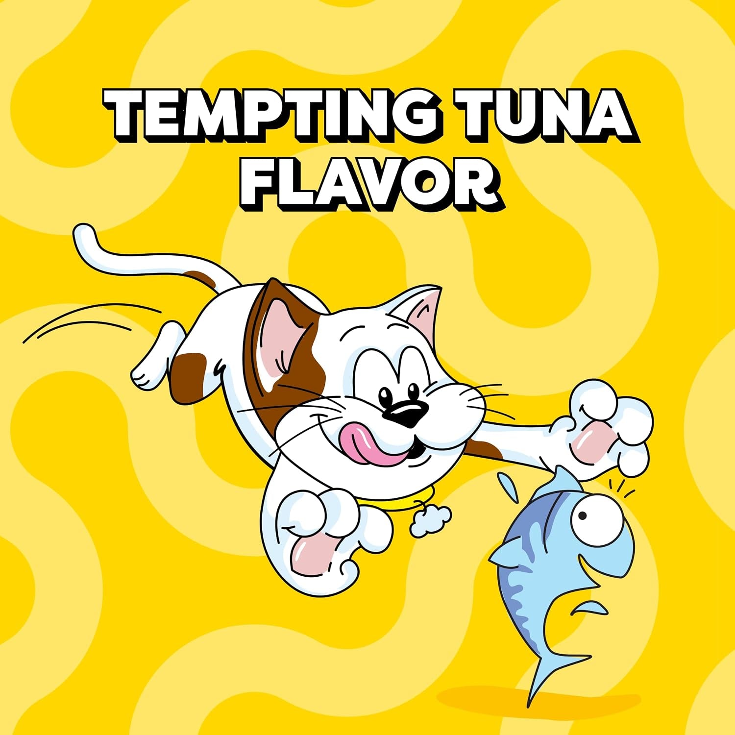 Jumbo Stuff Crunchy & Soft Cat Treats, Tuna, 14 Oz | Crunchy Outside, Soft Inside, under 2 Calories per Treat, Resealable Stay-Fresh Tub, 100% Complete & Balanced
