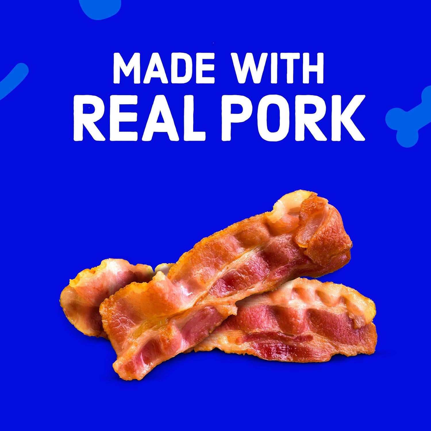 Kibbles N’ Bits Just the Bits Chewy Dog Treats, Bacon Flavor, 4.5 Oz Bag | 8-Pack of 50 Soft & Chewy Dog Treats per Bag, Made with Real Pork, Perfect for Training, Rewards and Snacking