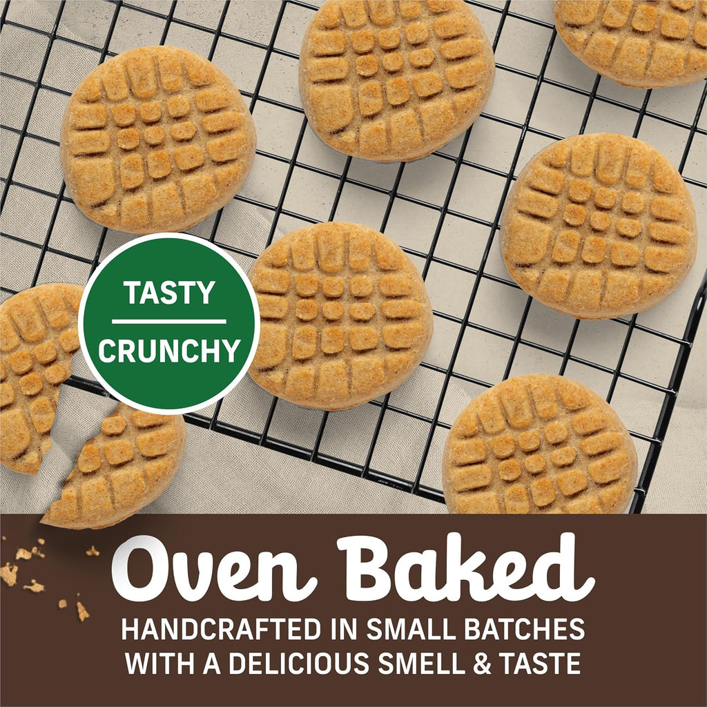 Oven Baked Dog Treats, Natural Cookies for Dogs, Paw’Some P’Nut Butter Cookie with Real Peanut Butter