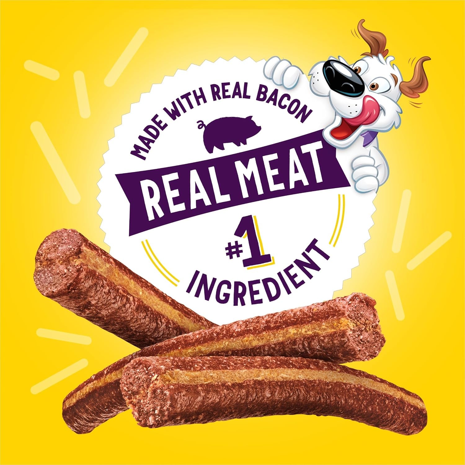 Flavor Stix with Bacon and Peanut Butter Flavor Dog Chew Stix - 40 Oz. Pouch