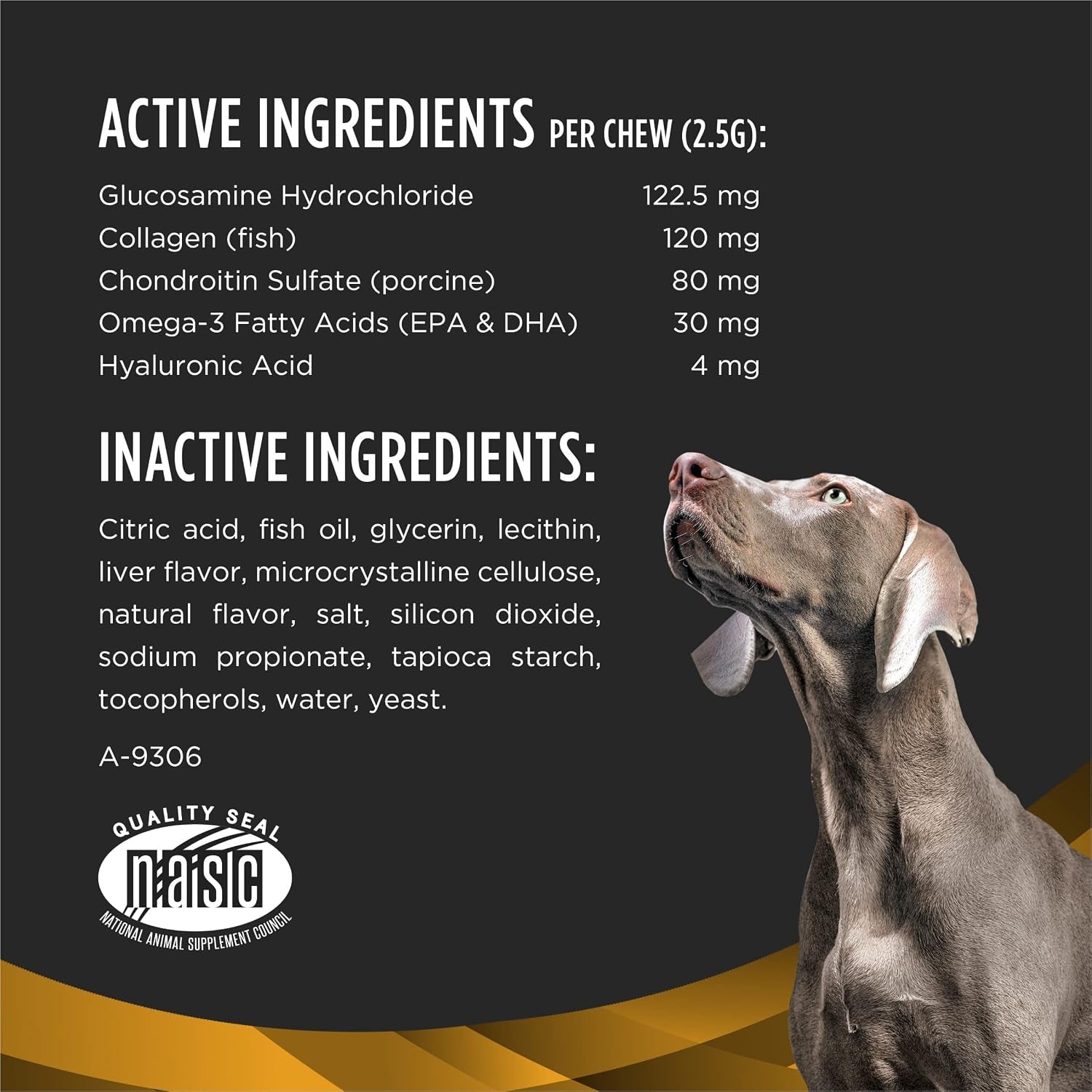 Joint Care Small Breed Dog Joint Supplement with Glucosamine Chondroitin Collagen and Hyaluronic Acid for Mobility Support, 30 Count