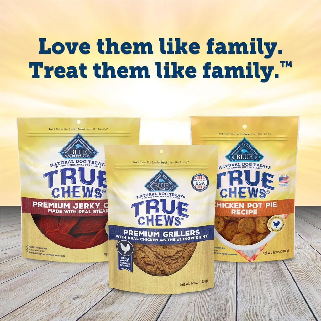 True Chews Premium Grillers Chicken Dog Treats, 12 Oz | Real Chicken First, Tender & Tasty, Made in the USA, No Artificial Preservatives