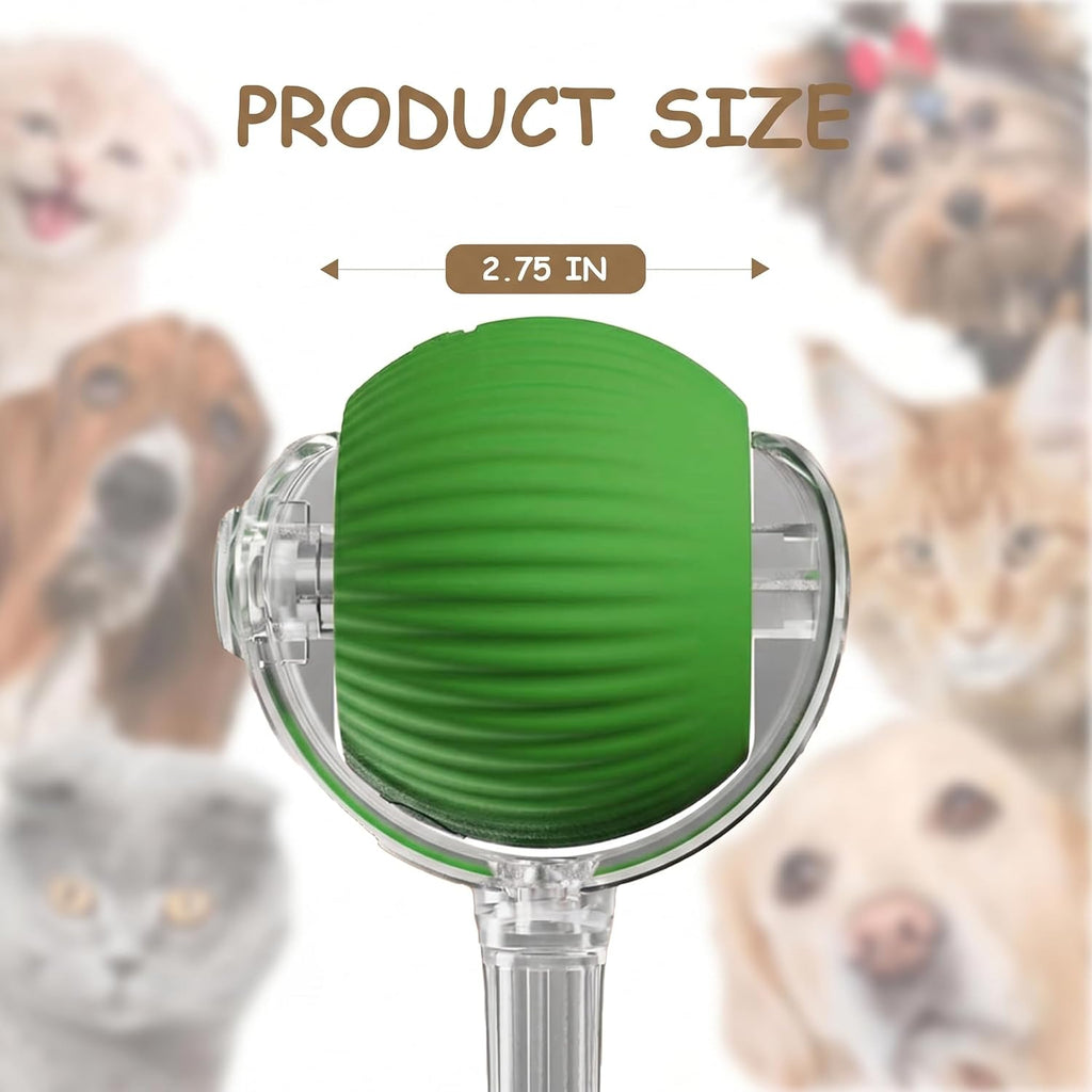 Interactive Cat Toy Automatic Moving Ball, Indoor Cats, Rechargeable, Green | Interactive Toys for Cats, Motion Activated Dog Toy for Small Dogs, 3 Speed Modes, Rechargeable, Quiet Silicone