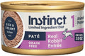 Limited Ingredient Diet Wet Cat Food, Rabbit, 3 Oz (24 Count) | Single Animal Protein and Vegetable Recipe, Rich & Creamy Pate Texture, Real Rabbit Entree, Gentle on Sensitive Stomachs