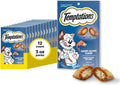 Classic Crunchy and Soft Cat Treats, Savory Salmon, 3 Oz, 12Pk | Tartar Control, Crunchy Outside, Soft Inside, under 2 Calories per Treat, 100% Complete & Balanced, Resealable Pouches
