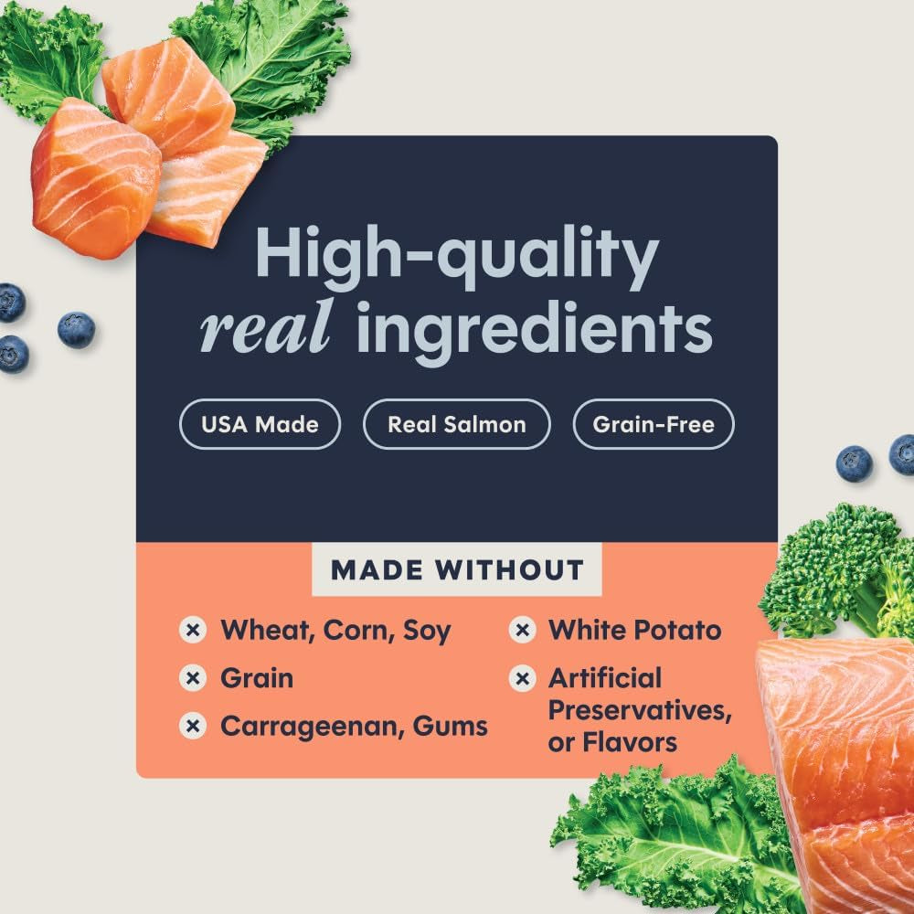 Original Pate Wet Cat Food, Grain Free Recipe - Real Salmon, 3 Oz. Cans (Pack of 24) | Rich & Creamy Pate Texture, High Protein, Real Salmon, Whole-Food Ingredients, Grain-Free, Hydration Support