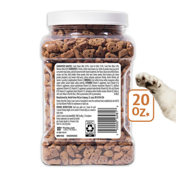 Purina Friskies Cat Treats, Party Mix Cheezy Craze Crunch