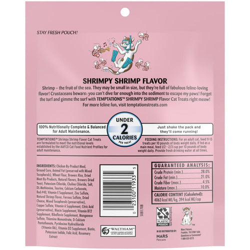1.C TEMPTATIONS Classic Crunchy and Soft Cat Treats Shrimp Flavor